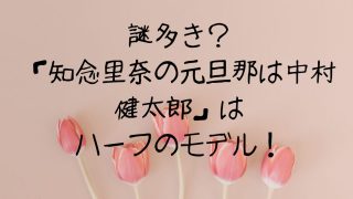 ヤバそう？「知念里奈の元旦那は中村健太郎」ハーフでモデル！