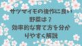 サツマイモの後作に良い野菜は？効率的な育て方を分かりやすく解説